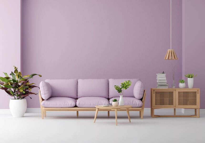 Mauve Farbe in der Innenarchitektur: Wie man sie erfolgreich einsetzt