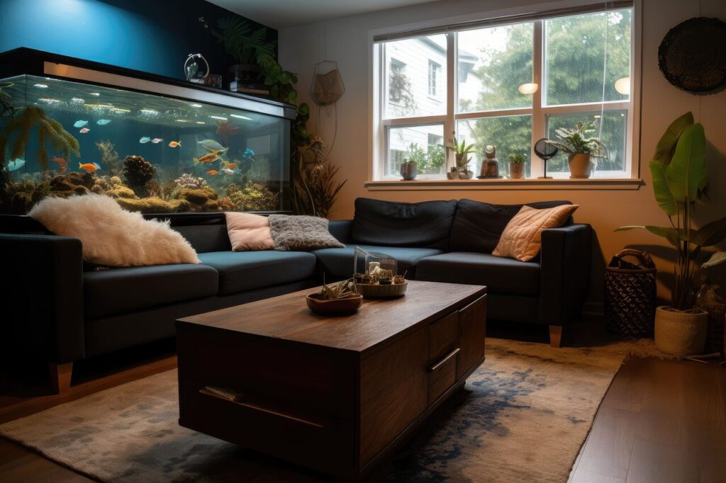 Aquarien im Wohnzimmer: Der perfekte Blickfang für Ihre Gäste - Wohntrends Magazin