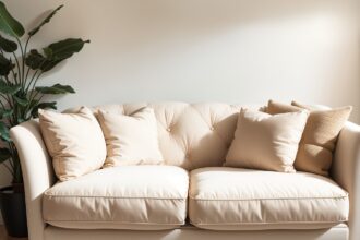 Beiges Sofa mit Kissen dekorieren: Ein Leitfaden für gemütliche Wohnräume - Wohntrends Magazin